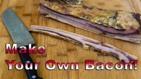 How To Make Bacon Using A Salt Cure To Make Your Own Bacon Youtube