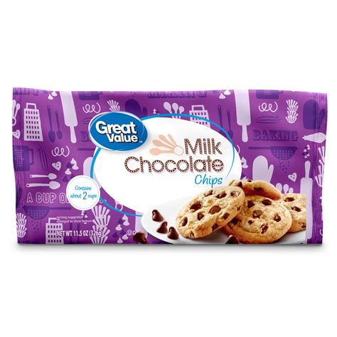 Great Value Milk Chocolate Baking Chips 115 Oz