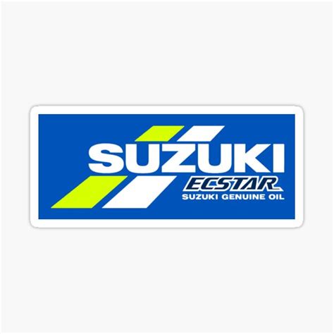 Racing Suzuki Ecstar Logo Sticker For Sale By Devivlee Redbubble