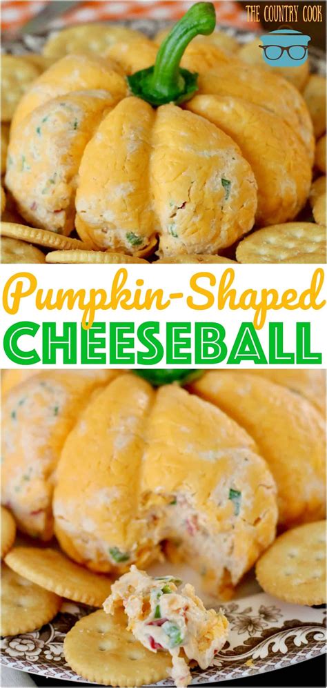 The Best Pumpkin Shaped Cheeseball Recipe Cheese Ball Recipes Easy