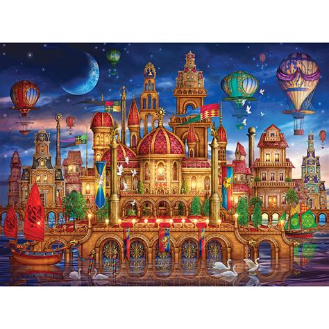 Downtown 1000 Piece Holographic Jigsaw Puzzle Bits And Pieces