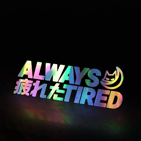 Always Tired 疲れた 😾🌙 Decal Triple Cat Deluxe Reviews On Judgeme