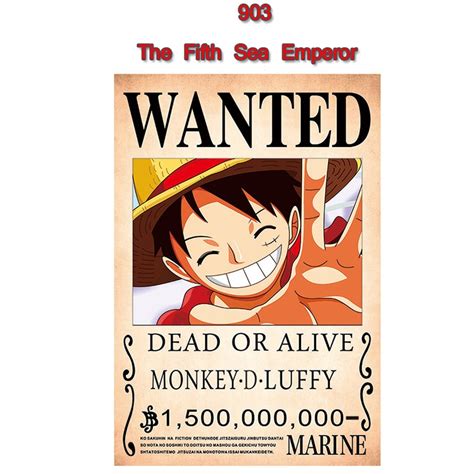 Luffy Wanted Poster Million