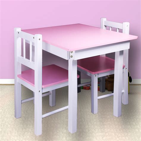 Die schwarze seite der platte kann als tafel benutzt werden: NEU Kindertisch mit 2 Stühlen Kinder Stühle Tisch ...
