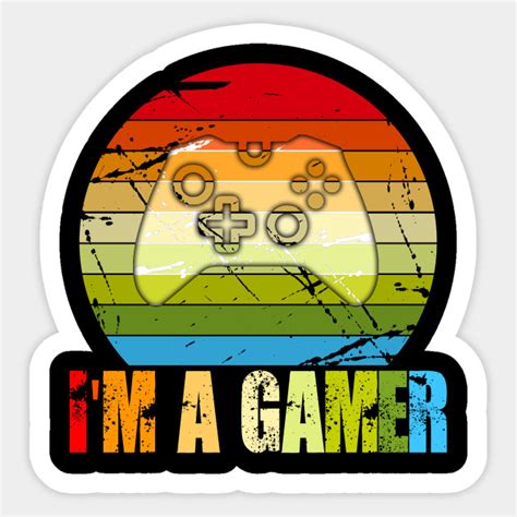 Im A Gamer Im A Gamer Sticker Teepublic Gamer Cute Stickers
