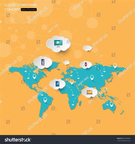 World Map Infographics Icons Setvectorillustration Stock Vector