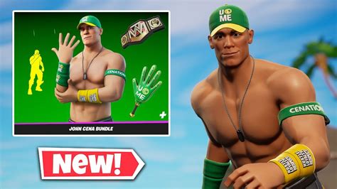 New John Cena Skin Gameplay In Fortnite U Cant C Me Emote And Five Digit Slapper Pickaxe Youtube