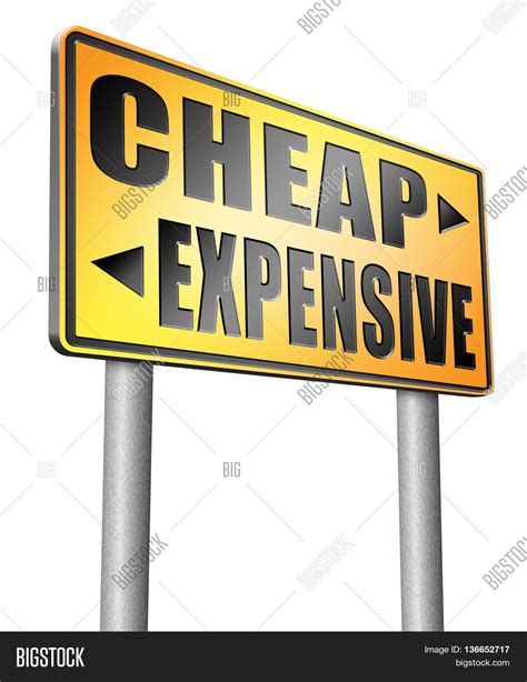 Expensive Versus Cheap Compare Image And Photo Bigstock