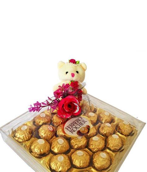 Updated best ferrero rocher deals & prices for may 2021. Order Ferrero Rocher with Cute Teddy Online, Buy and Send ...