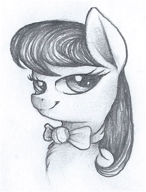 Octavia Pencil Portrate By Wingedwolf94 On Deviantart Pony Drawing