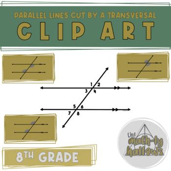 Parallel Lines Cut By A Transversal Clip Art By The Math Ly Hallows