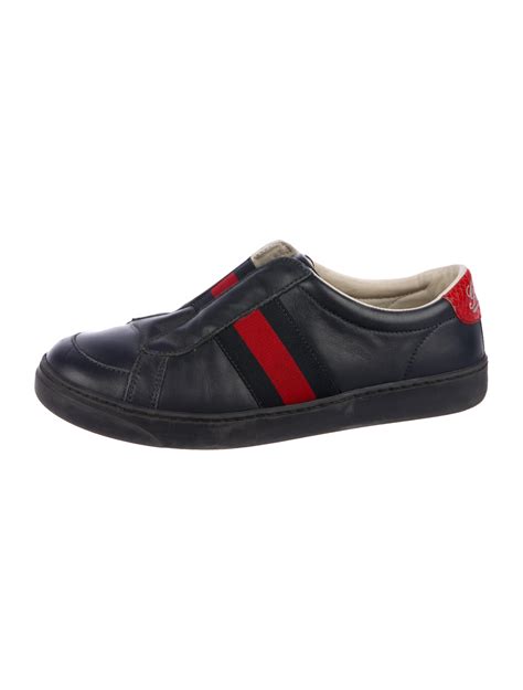 Gucci Boys Leather Sneakers Boys Guc366109 The Realreal