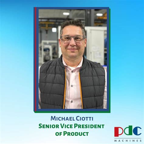 Pdc Machines Appoints New Senior Vice President Of Product