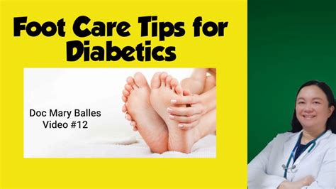 Foot Care Tips For Diabetics Youtube