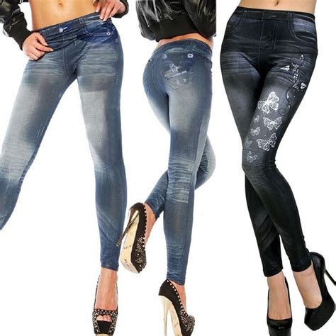 Womens Sexy Skinny Leggings Jeans Jeggings Stretchy Pants Denim Walmart Canada