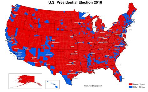Us Presidential Election 2016 Vivid Maps