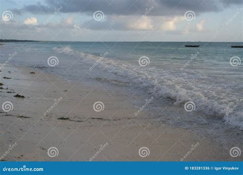 Indian Ocean At Low Tide Stock Photo Image Of Shore 183281336