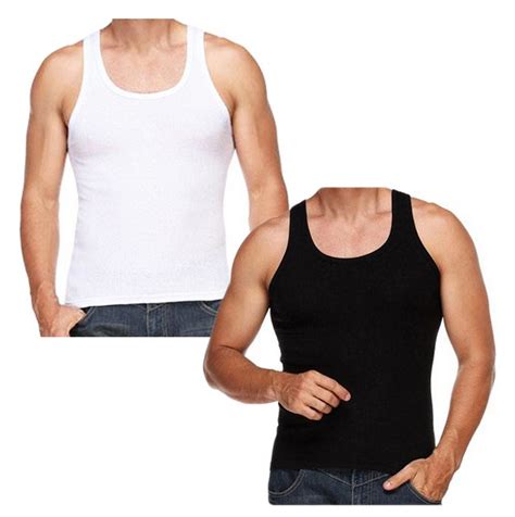 Ki Ribbed Fitted Slim Fit Athletic Muscle Gym Rib Vest Tank Top Singlet