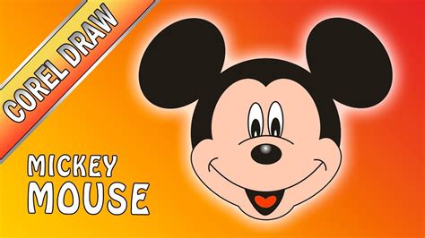 Mickey Mouse Tutorial Corel Draw Herramientas De Recorte Youtube