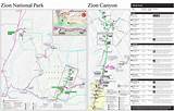 Pictures of Zion Hiking Trail Map