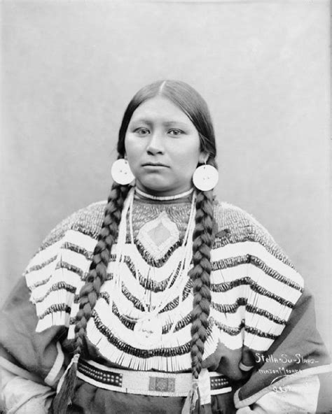 image may contain one or more people native american braids native american women native