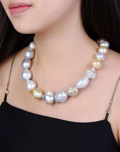 Natural Baroque South Sea Pearl Necklace For Sale At 1stdibs South