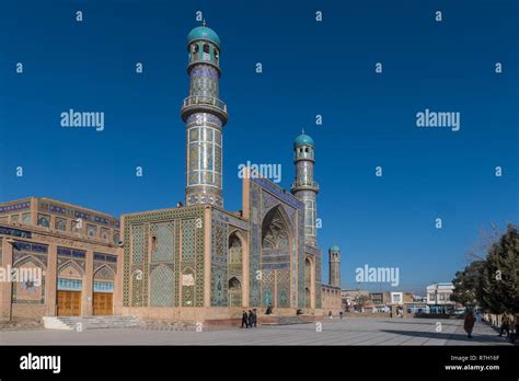 Herat Friday Mosque Jami Masjid Or Central Blue Mosque Herat Herat