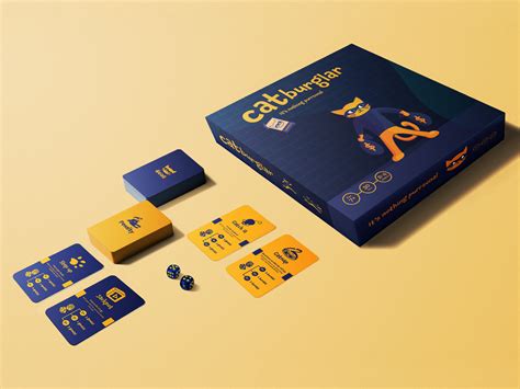 Catburglar Board Game Mockup by Alexandria Moore on Dribbble