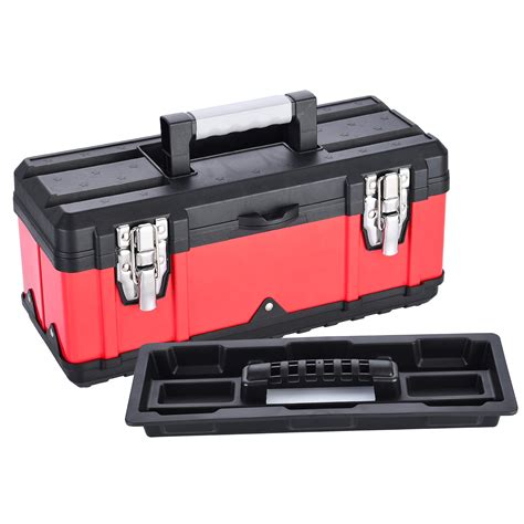 Buy 17 Inch Tool Box Ganchun Plastic Metal Toolbox Portable Storage