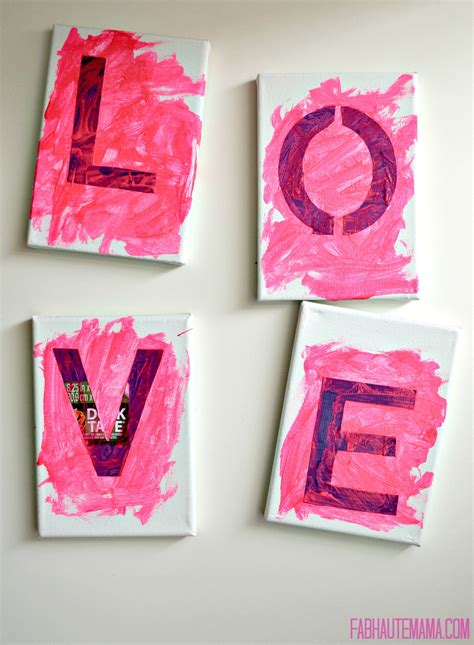 Beautiful Diy Canvas Art With Kids Love In 4 Easy Steps