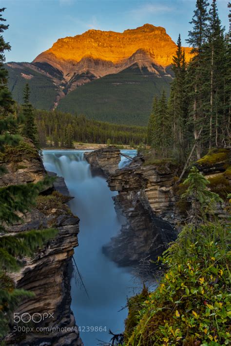Artistic Realistic Nature Athabasca Falls By Chris
