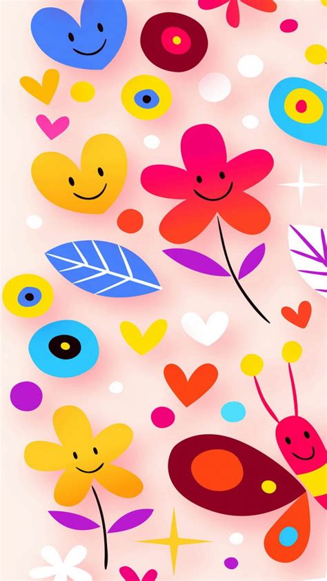 Cartoon Flower Wallpapers Wallpaper Cave
