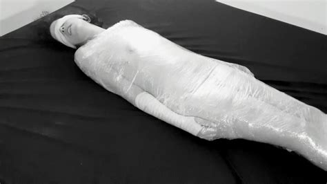 Mummified In Plastic Wrap Girl Gets Fucked And Squirts After Fingering Video