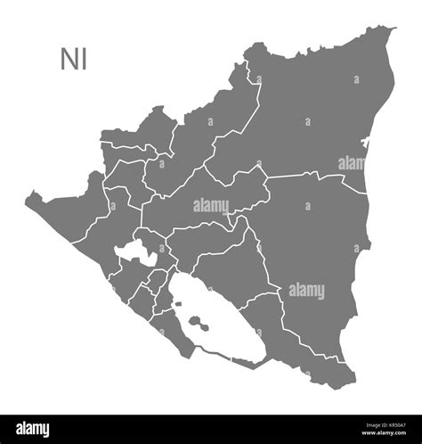 Mapa de nicaragua Imágenes de stock en blanco y negro Alamy