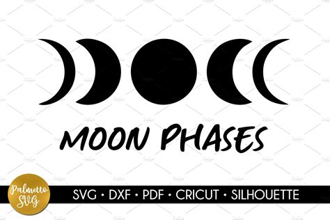 Moon Phases Svg Cricut Download Templates And Themes ~ Creative Market