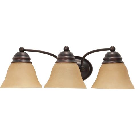 Browse online light fixture and portable lamp suppliers as well as major lighting fixture manufacturers. Glomar Nuwa 3-Light Mahogany Bronze Bath Vanity with ...
