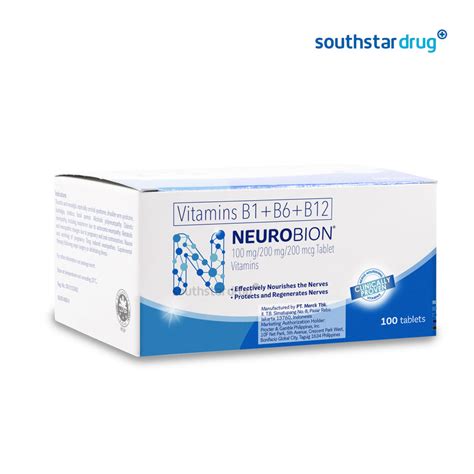 Buy Neurobion 100 Mg 200 Mg 200 Mcg Tablet 20s Online Southstar