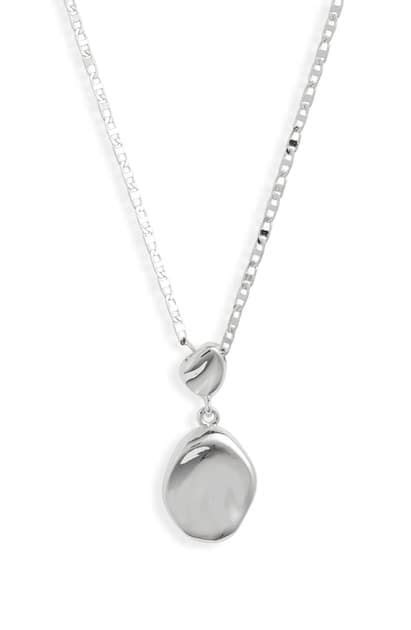 Jenny Bird Thea Small Pendant Necklace In Silver Modesens Small