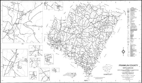 2000 Road Map of Franklin County, North Carolina