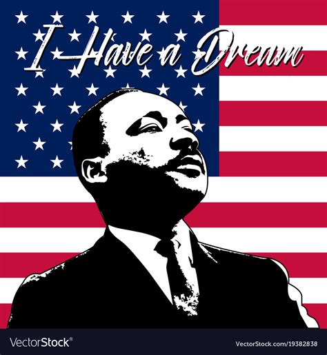 Martin Luther King Day Background Royalty Free Vector Image