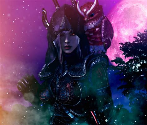 [Fan Art] My drakania in the darkness and the glow of the moon 🤩🤩 and