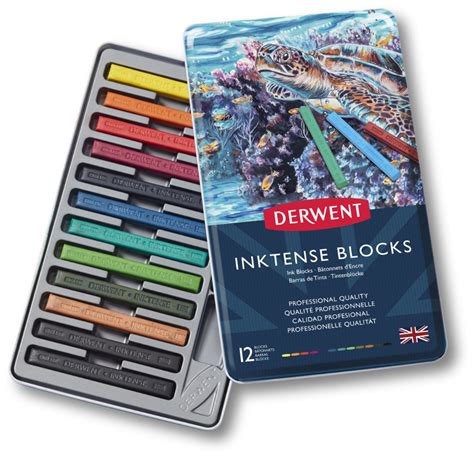 Derwent Inktense Blocks Tin Of 12 Pencils4artists