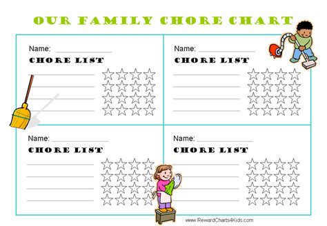 Editable chore charts for multiple children. Printable chore charts for multiple children | Family ...