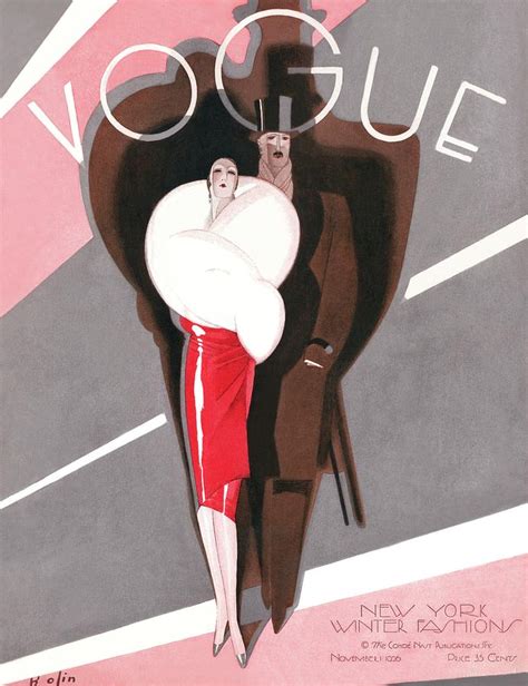 A Vintage Vogue Magazine Cover Of A Couple Photograph By William Bolin Fine Art America