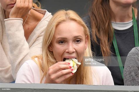 Donna Vekic Attends Day Five Of The Wimbledon Tennis Championships At