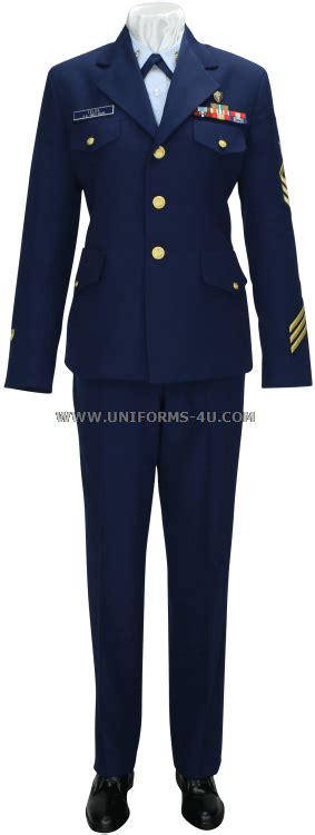 Us Coast Goard Female Enlisted Cpo Service Dress Blue Uniform