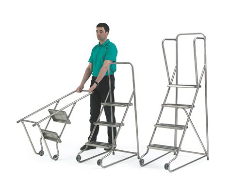 Stainless Steel Tilt And Pull Steps Mobile Safety Steps Pss2002