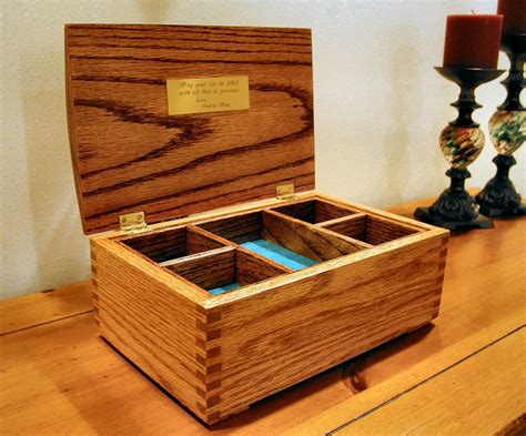 Oak Jewelry Box Jewelry