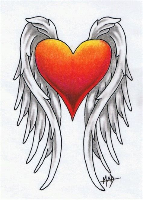 Corazón X Alas Heart With Wings Tattoo Heart Tattoo Designs Heart
