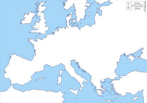 Mapa De Europa Blanco Imagui